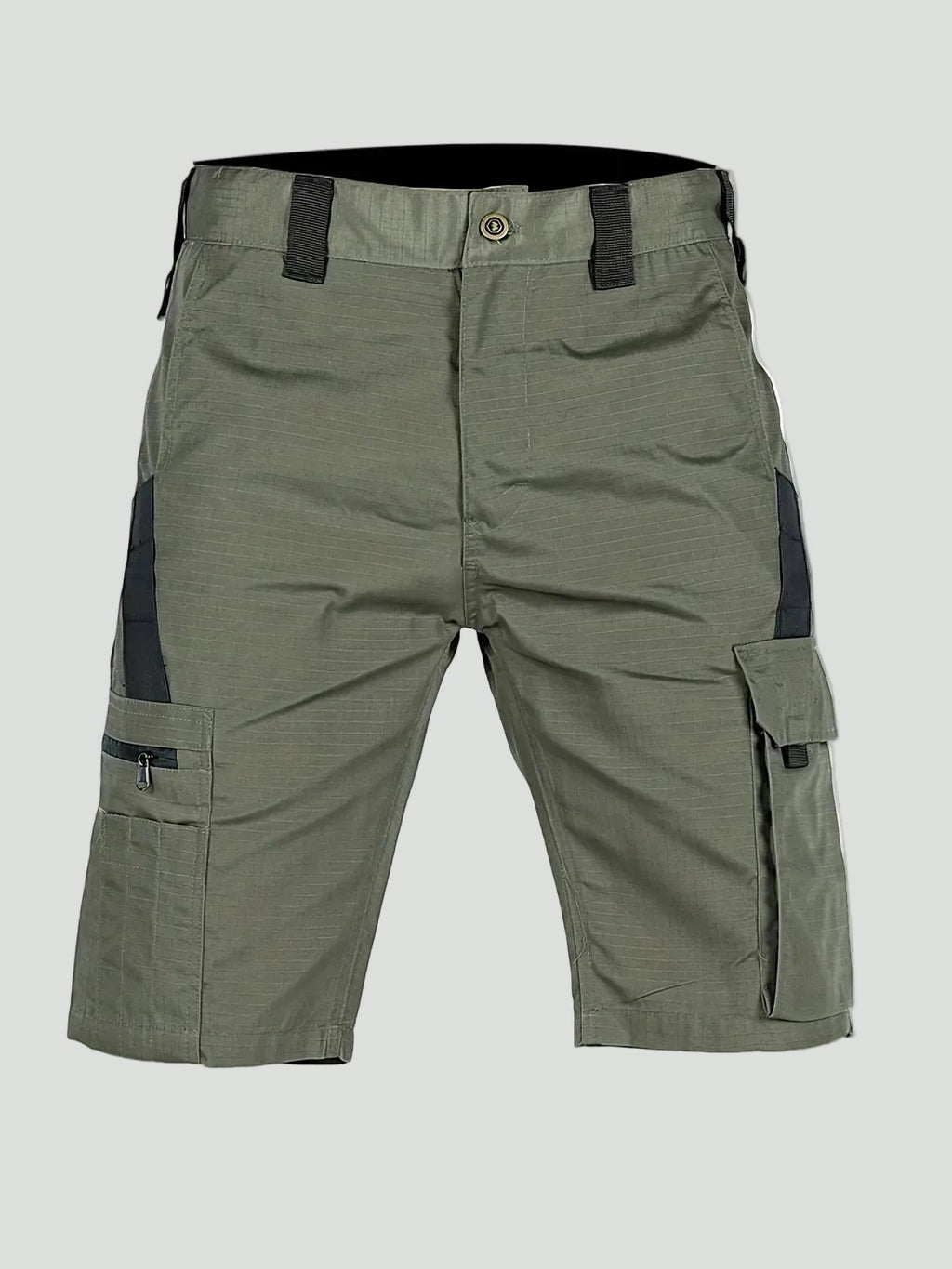 Herren Ripstop-Cargoshorts – Reißverschlusstasche, lang