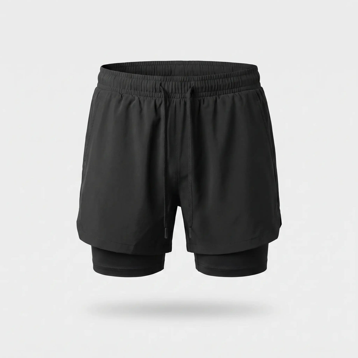 Herren Laufshorts 2-in-1 – mit Innenslip, Handytasche und Reißverschluss