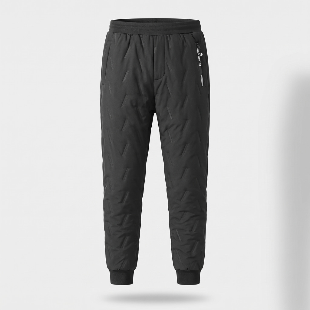 Herren Fleece-gefütterte Jogginghose – Sherpa Thermo-Winterhose