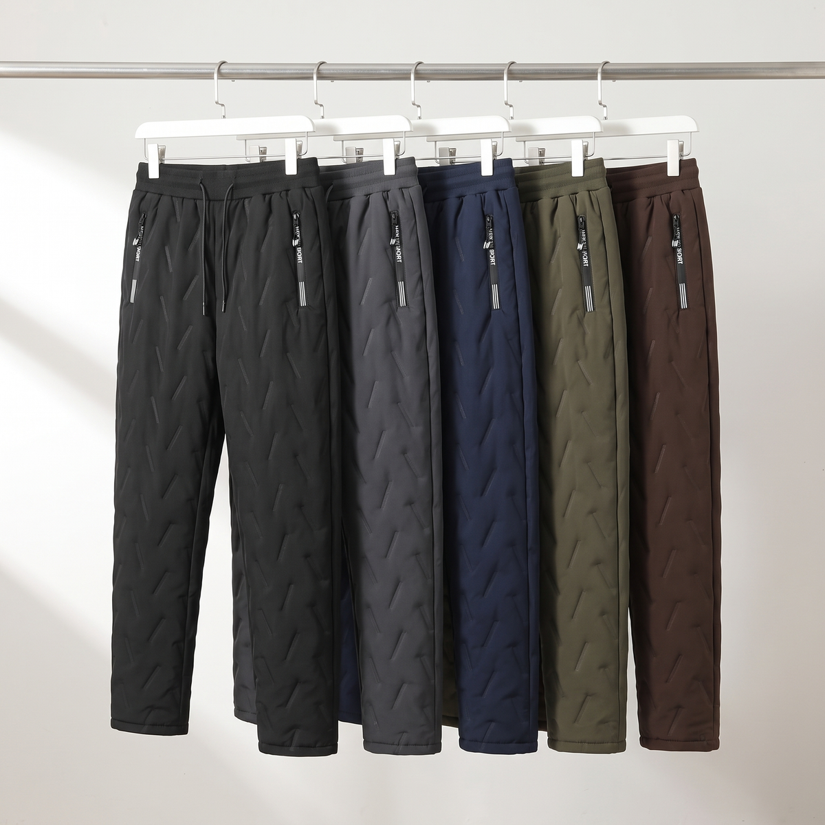 Herren Fleece-gefütterte Jogginghose – Sherpa Thermo-Winterhose