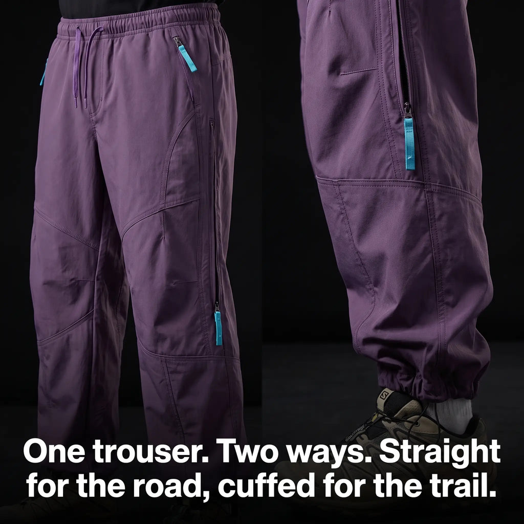 Wanderhose weites Bein – wasserabweisende Softshell-Gehhose