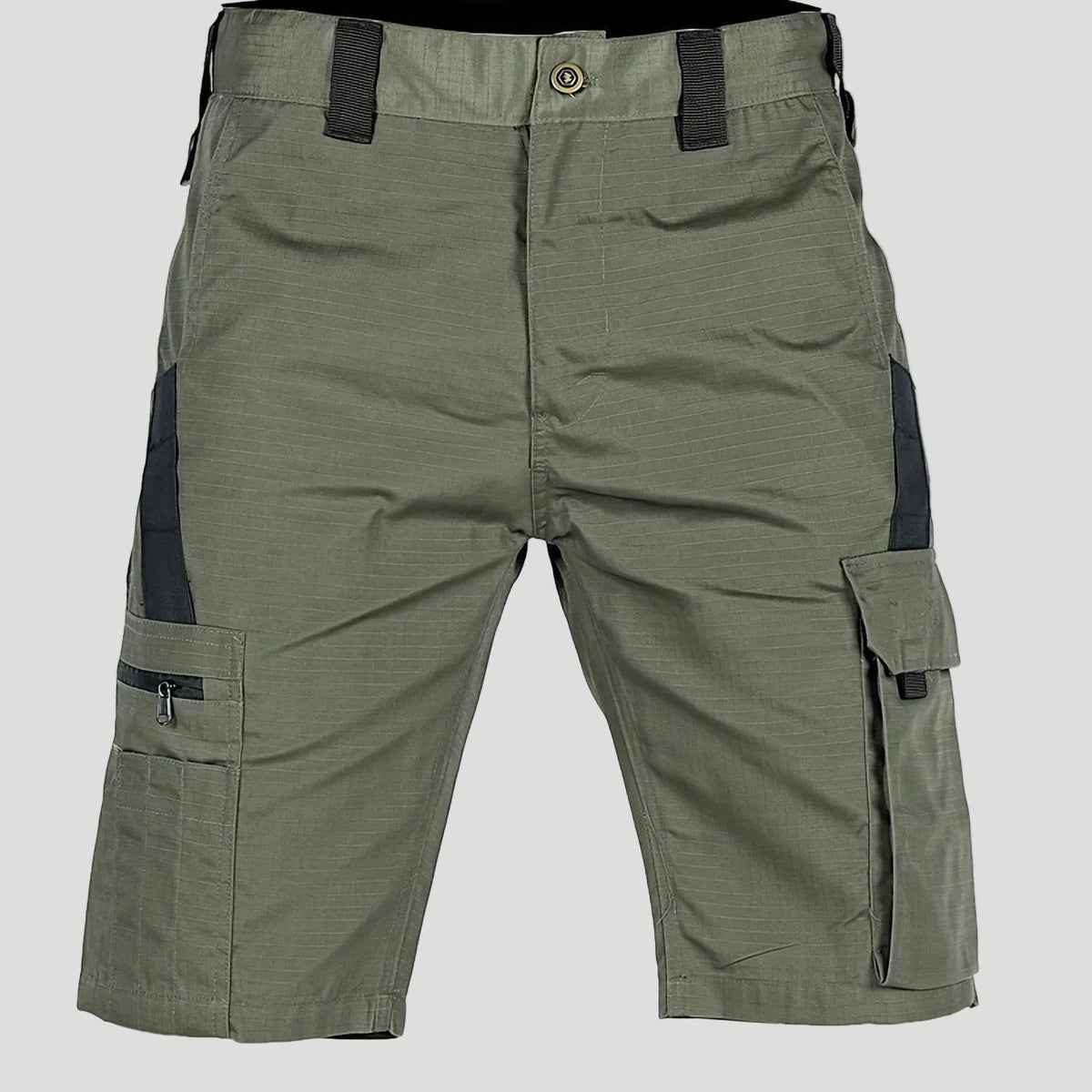 Herren Ripstop-Cargoshorts – Reißverschlusstasche, lang