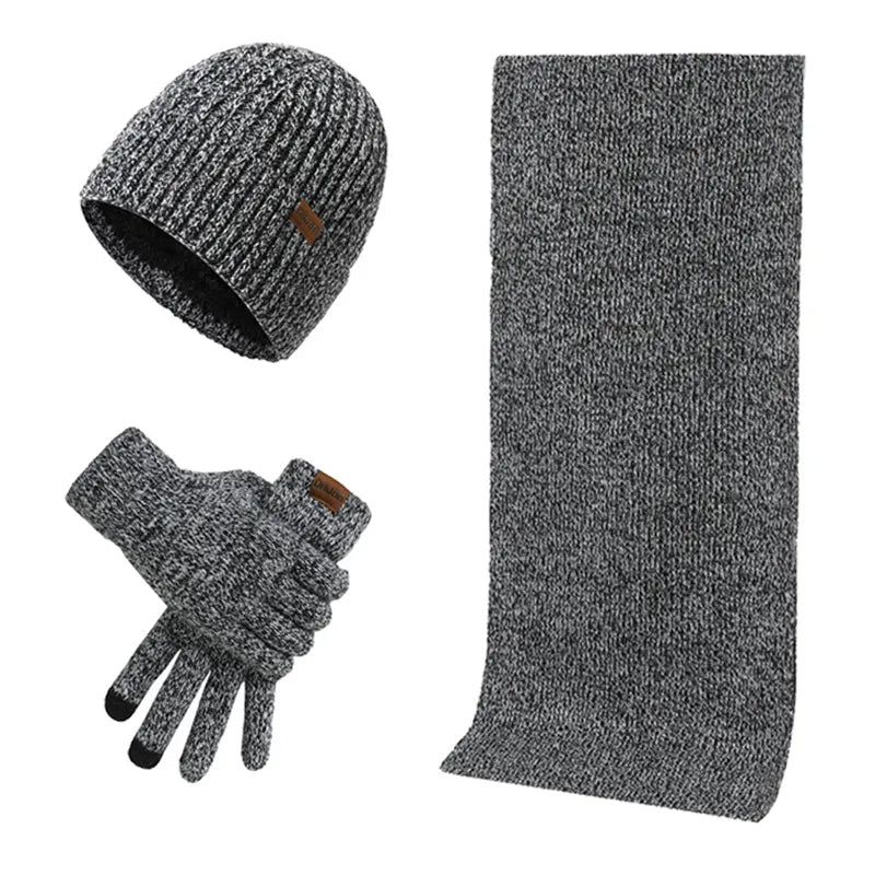 Clinbands - Lässiges Winterset mit Mütze, Schal und Handschuhen für Männer