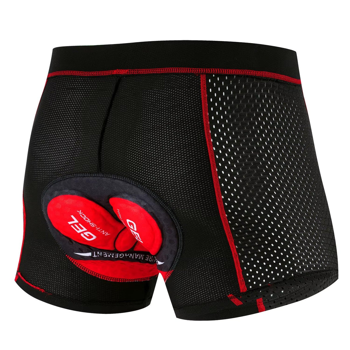 Herren gepolsterte Rad-Unterhose – 5D-Gelpolster, atmungsaktiv