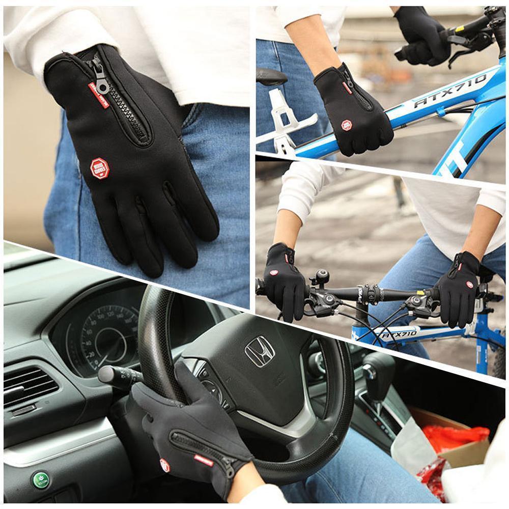 Clinbands - Winddichte Touchscreens Thermohandschuhe, (2er-Pack)