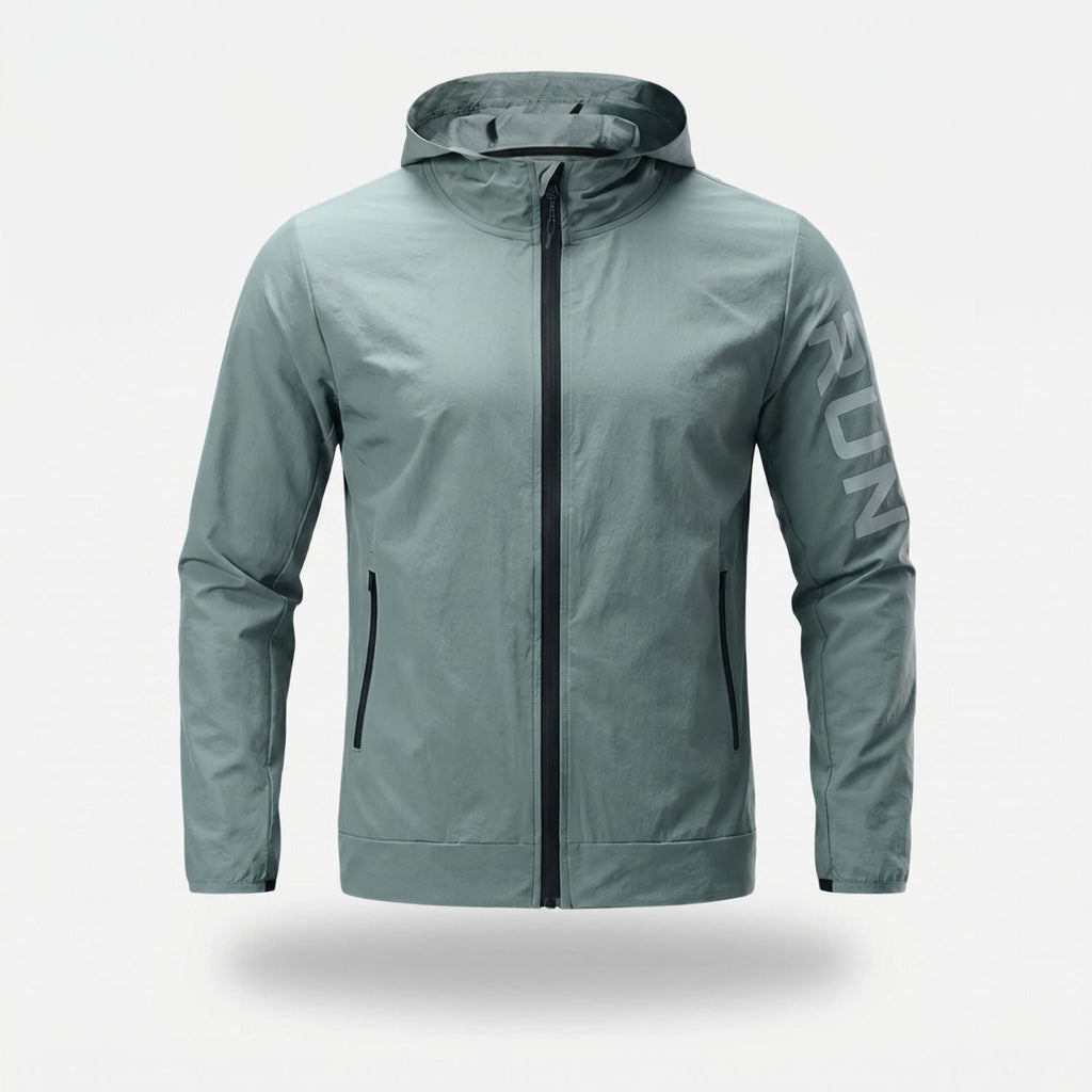 Herren Laufjacke leicht – packbar, winddicht, wasserabweisend
