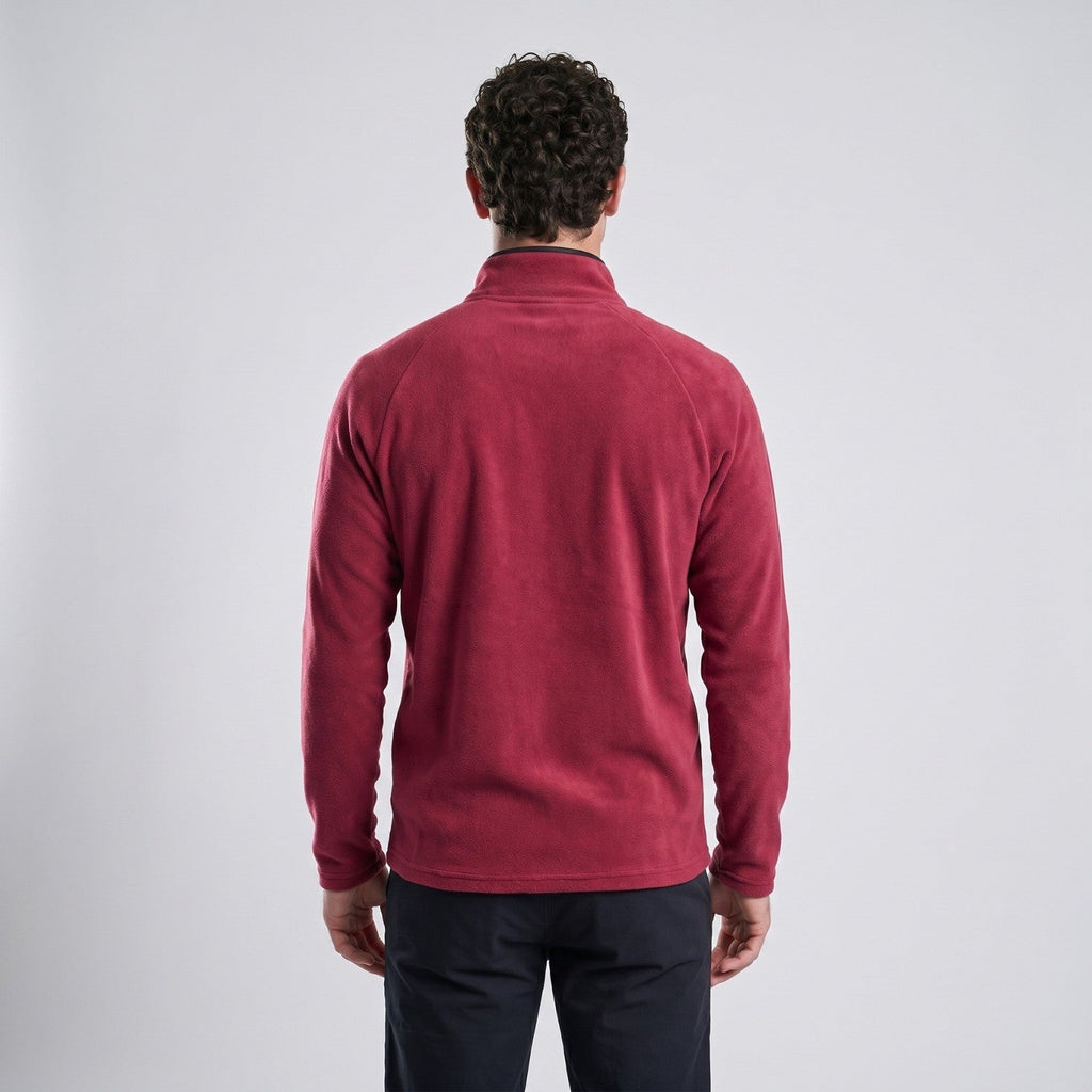 Herren Quarter-Zip Thermo-Fleece – atmungsaktiver Midlayer