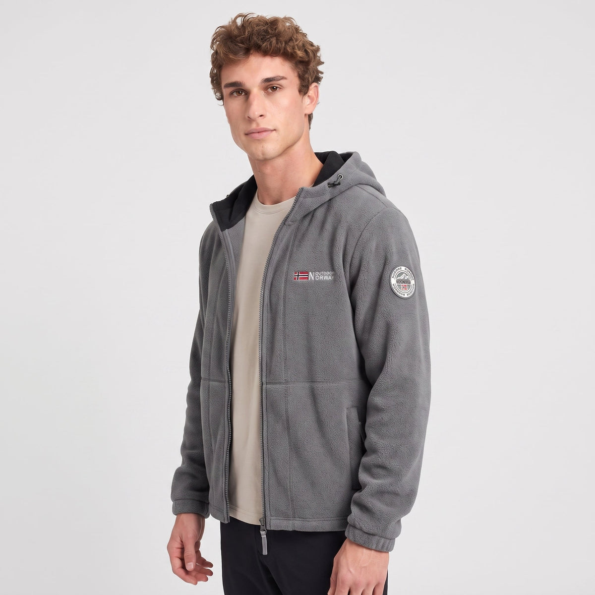 Herren Winddichte Fleecejacke – atmungsaktive Outdoor-Schicht