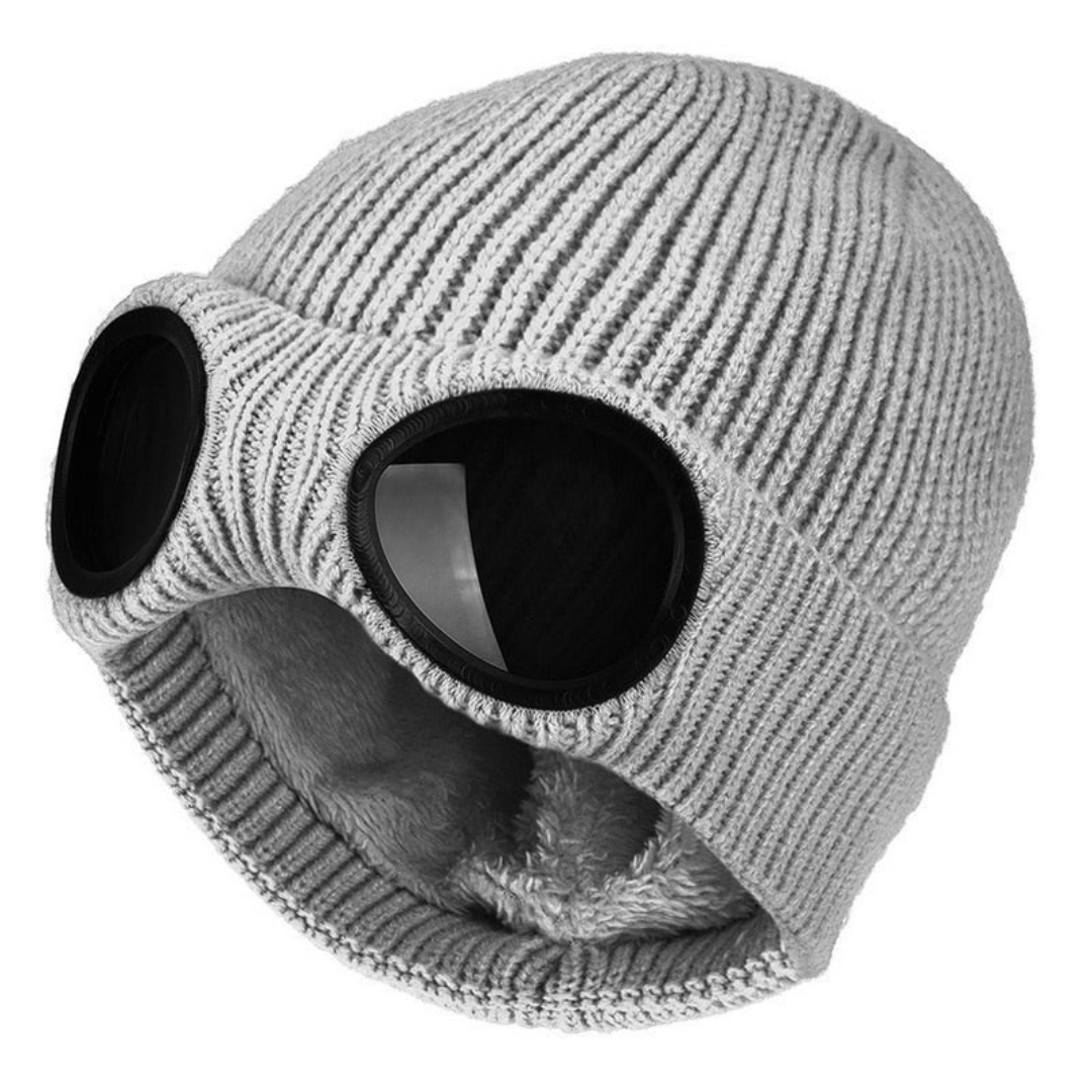Strickmütze mit integrierter Brille – FrostSicht Unisex