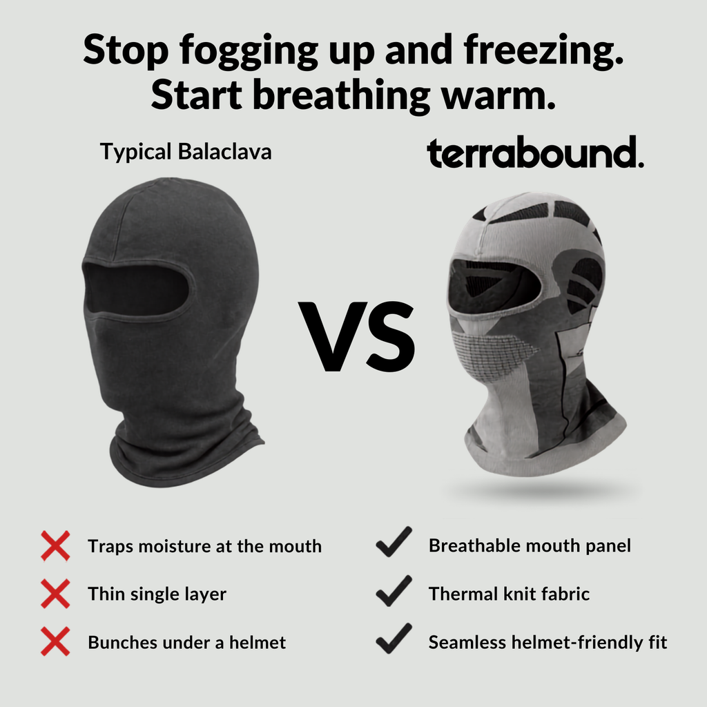 Thermo-Balaclava – atmungsaktives Mundpaneel für Wandern und Radfahren