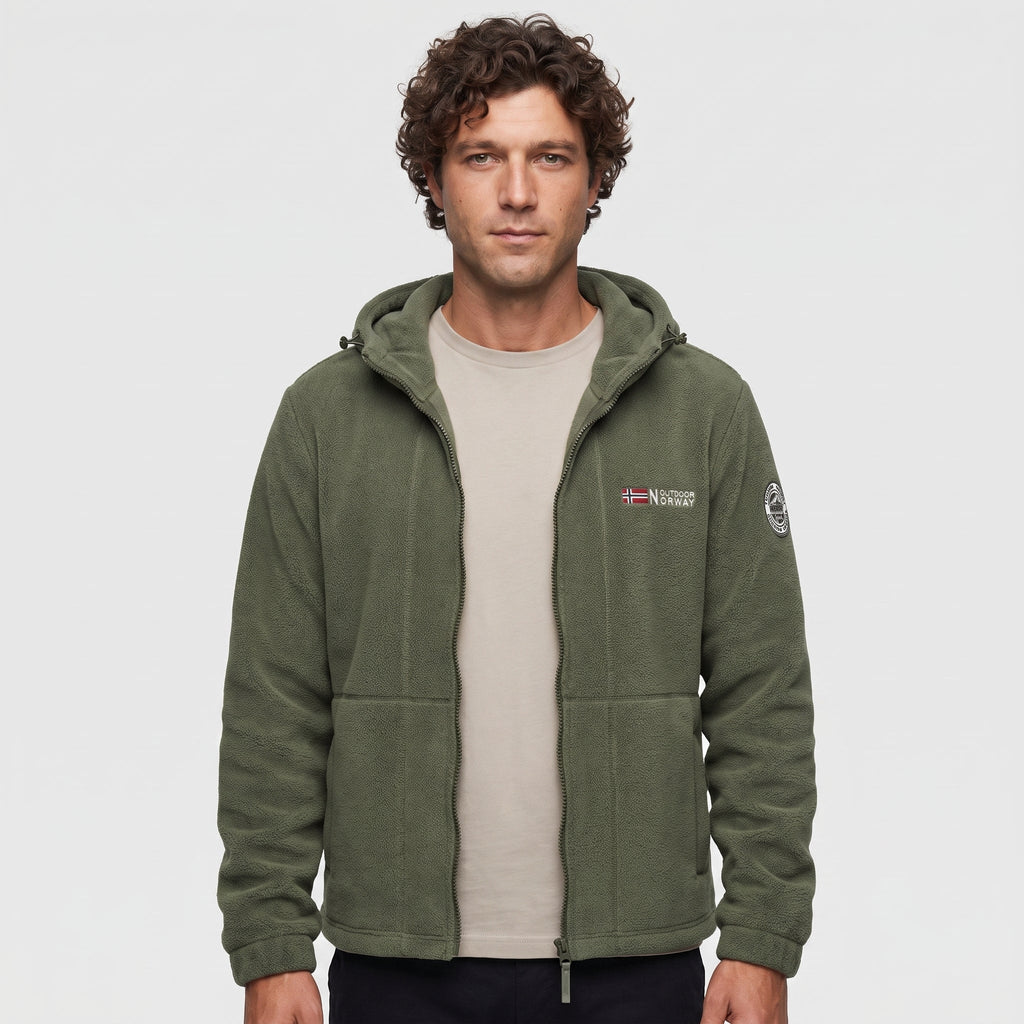Herren Winddichte Fleecejacke – atmungsaktive Outdoor-Schicht