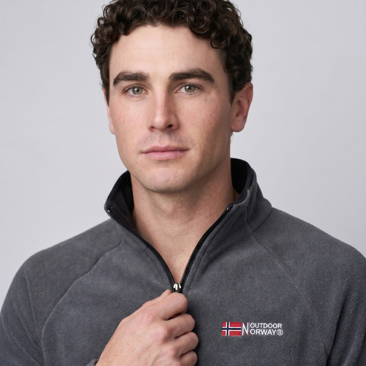 Herren Quarter-Zip Thermo-Fleece – atmungsaktiver Midlayer