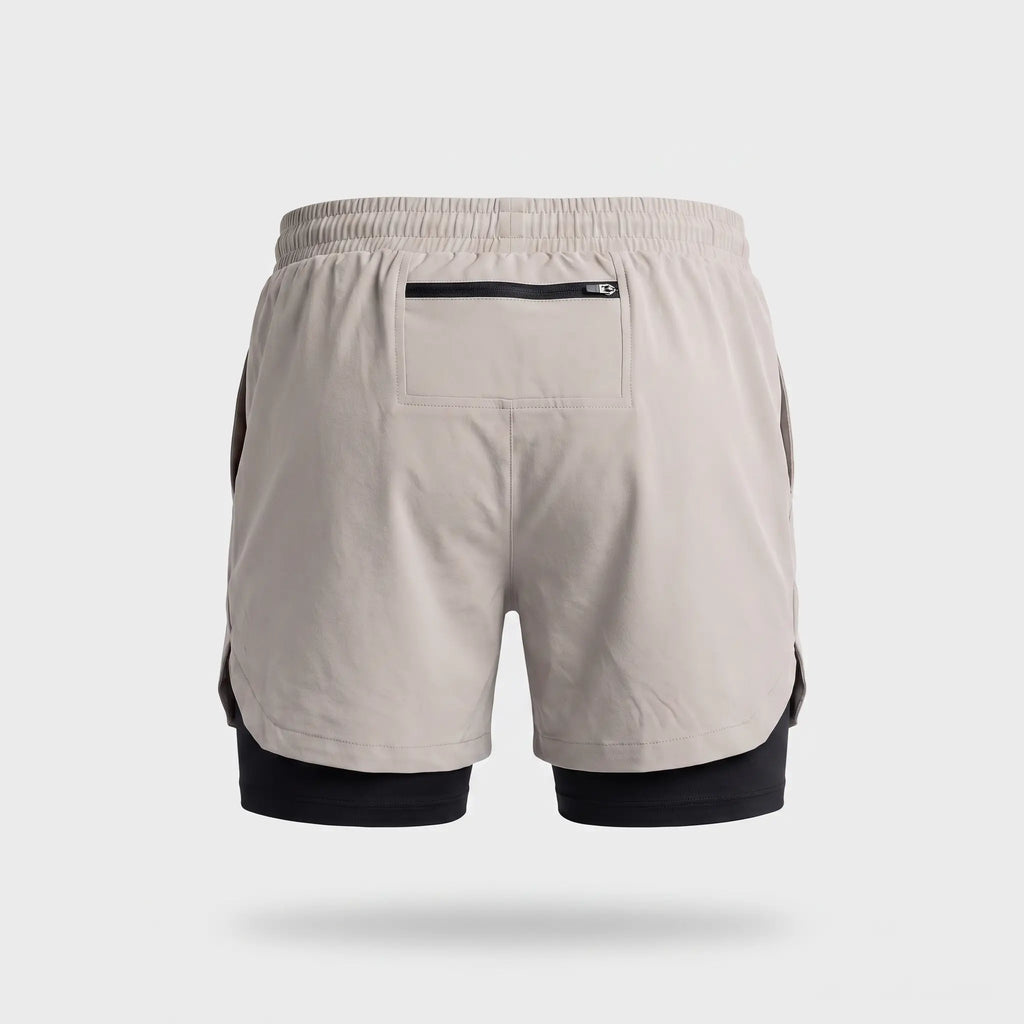 Herren Laufshorts 2-in-1 – mit Innenslip, Handytasche und Reißverschluss
