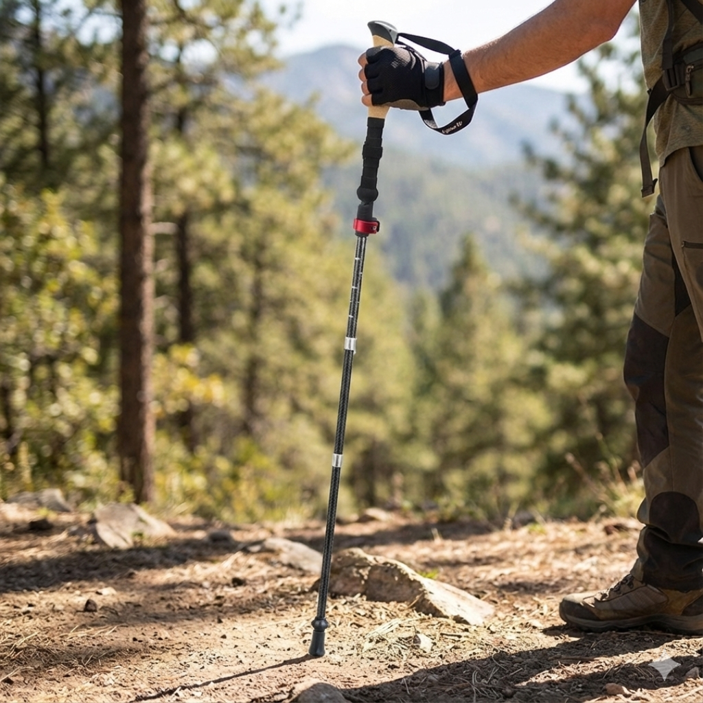 clinbands | Trekara Fünfteiliger Faltbarer Trekkingstab
