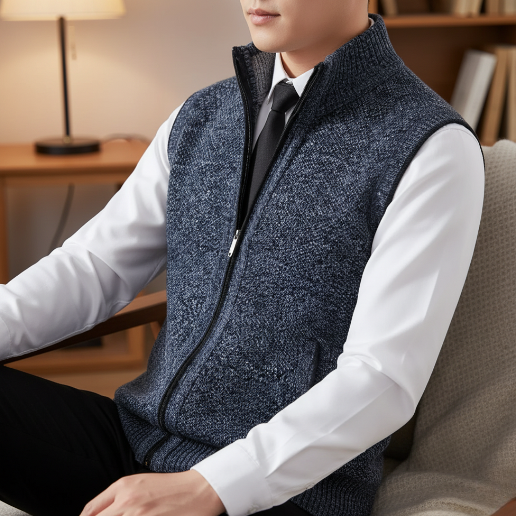 Pullover Bodywarmer Herren mit Reißverschluss & leichter Isolierung – ClassicLayer Vest
