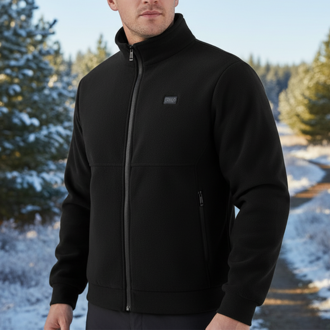 Beheizt Jacke mit 8 Heiz-Zonen & Fleece-Futter – ThermoCore Pro