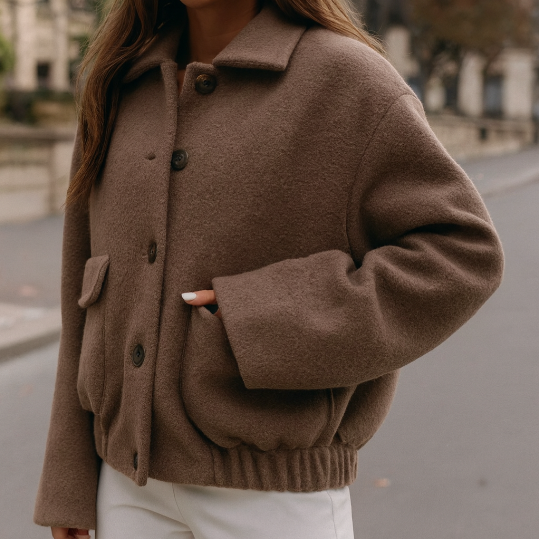 Damen Wintermantel mit Reverskragen & Relaxed Fit – Nordspur CozyLuxe Coat
