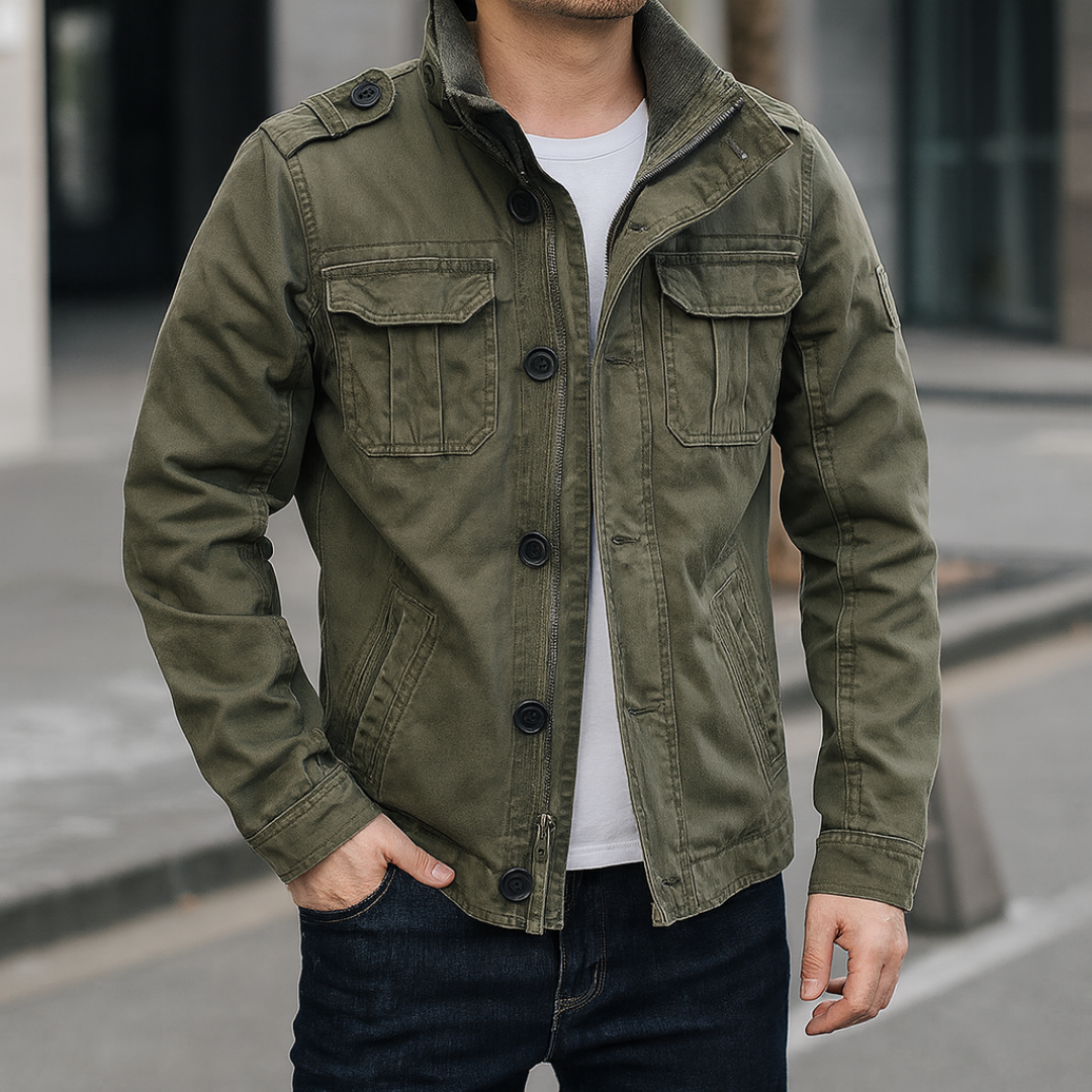 Cargo Jeansjacke mit Mehrfach-Taschen & Robustem Design – UrbanTrail Jacket