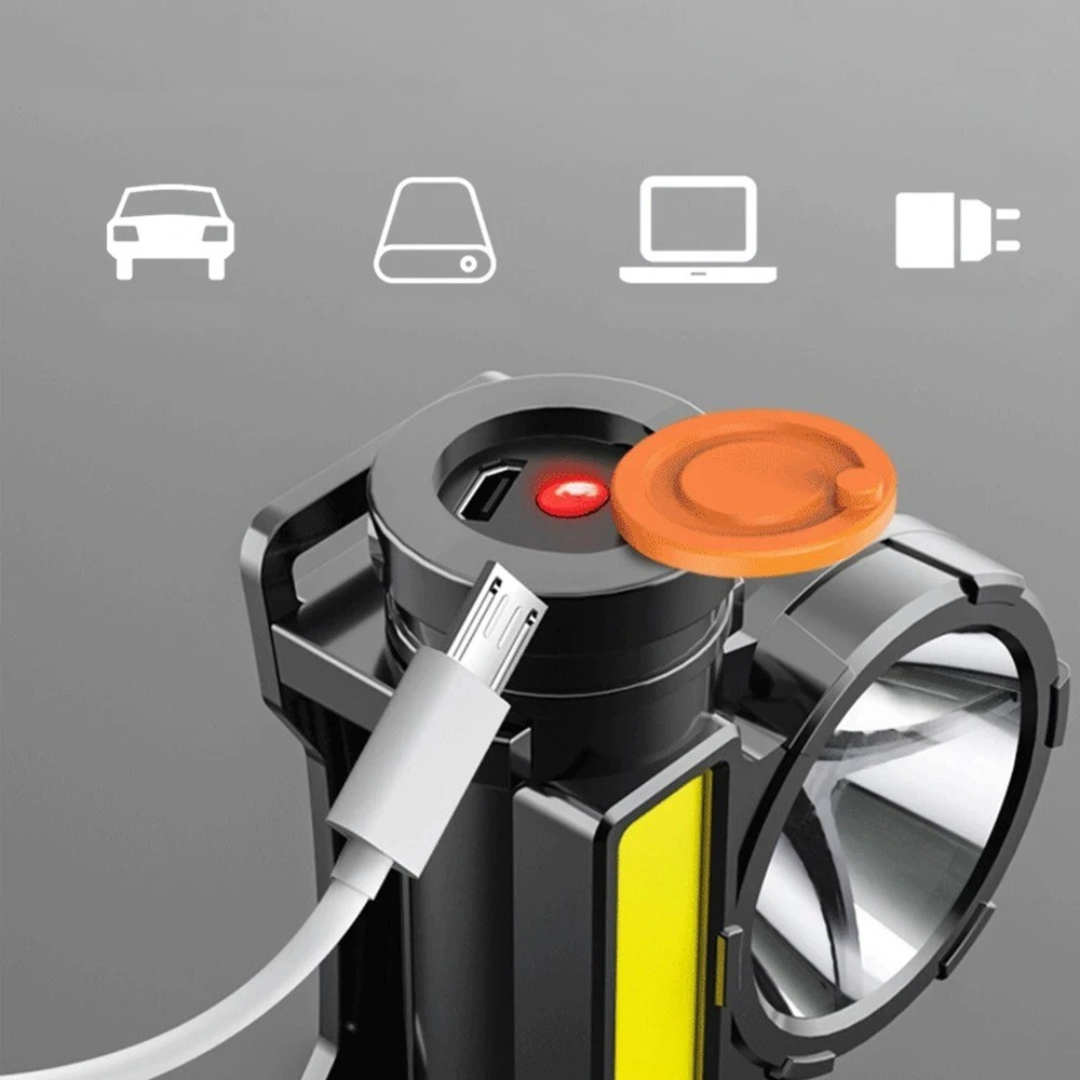 clinbands | TrailVanta USB-Stirnlampe aufladbar