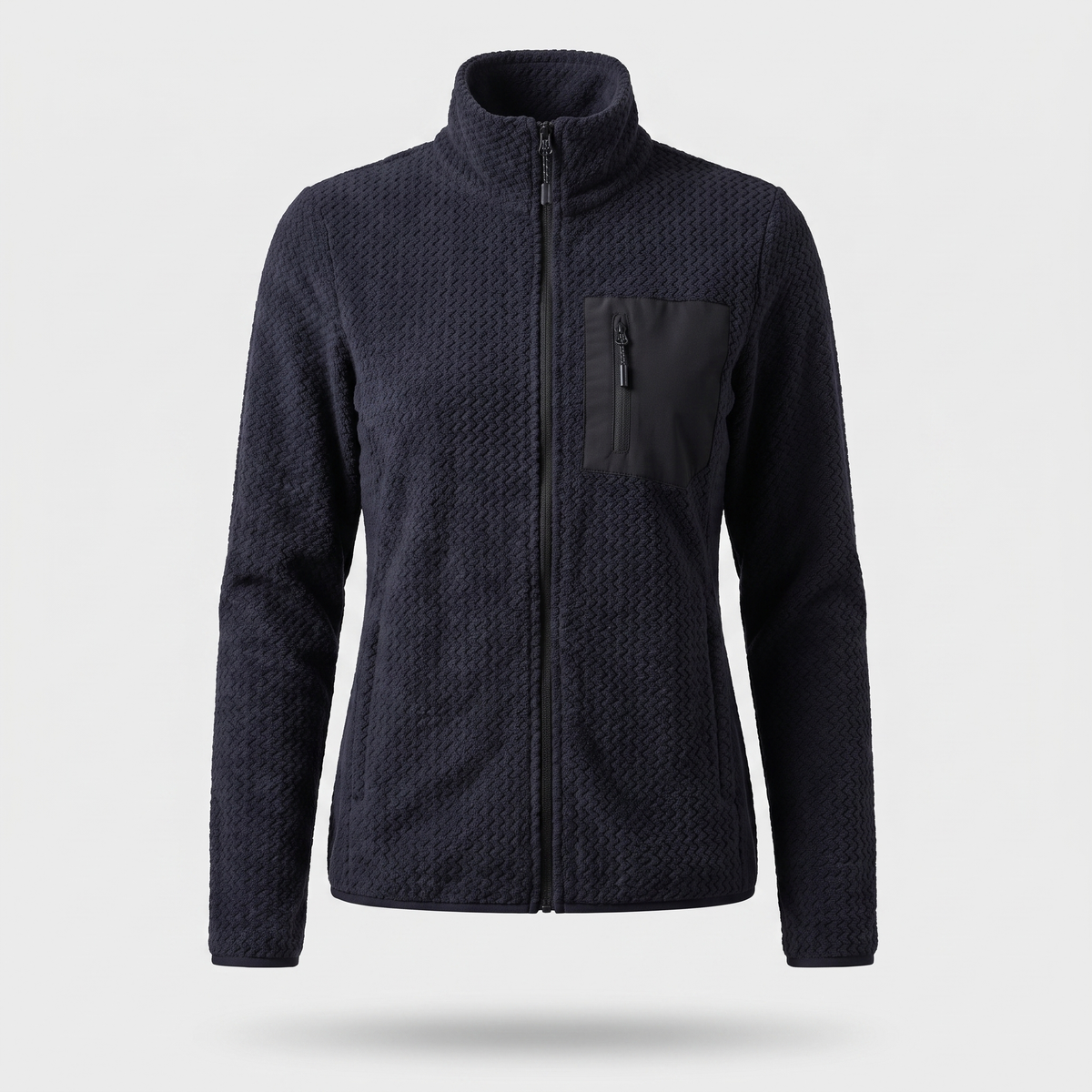 Damen Fleecejacke – durchgehender Reißverschluss zum Wandern