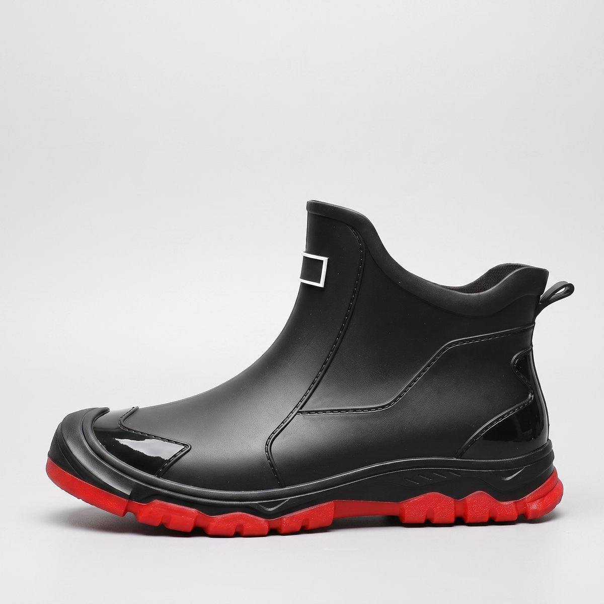 Knöchelhohe Gummistiefel – kurze wasserdichte Wellington-Boots zum Reinschlüpfen