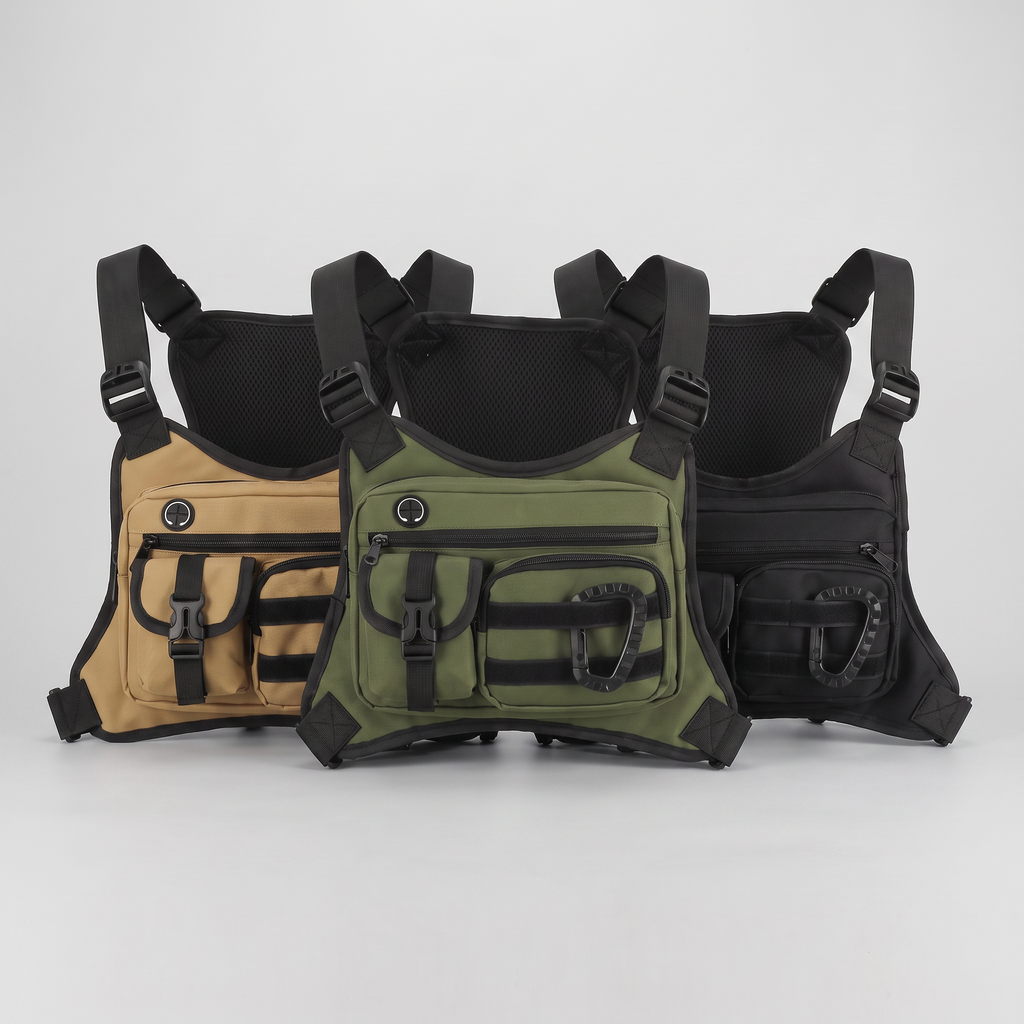 Herren Brusttasche – Multifunktions-Chest-Rig zum Wandern und Gassigehen