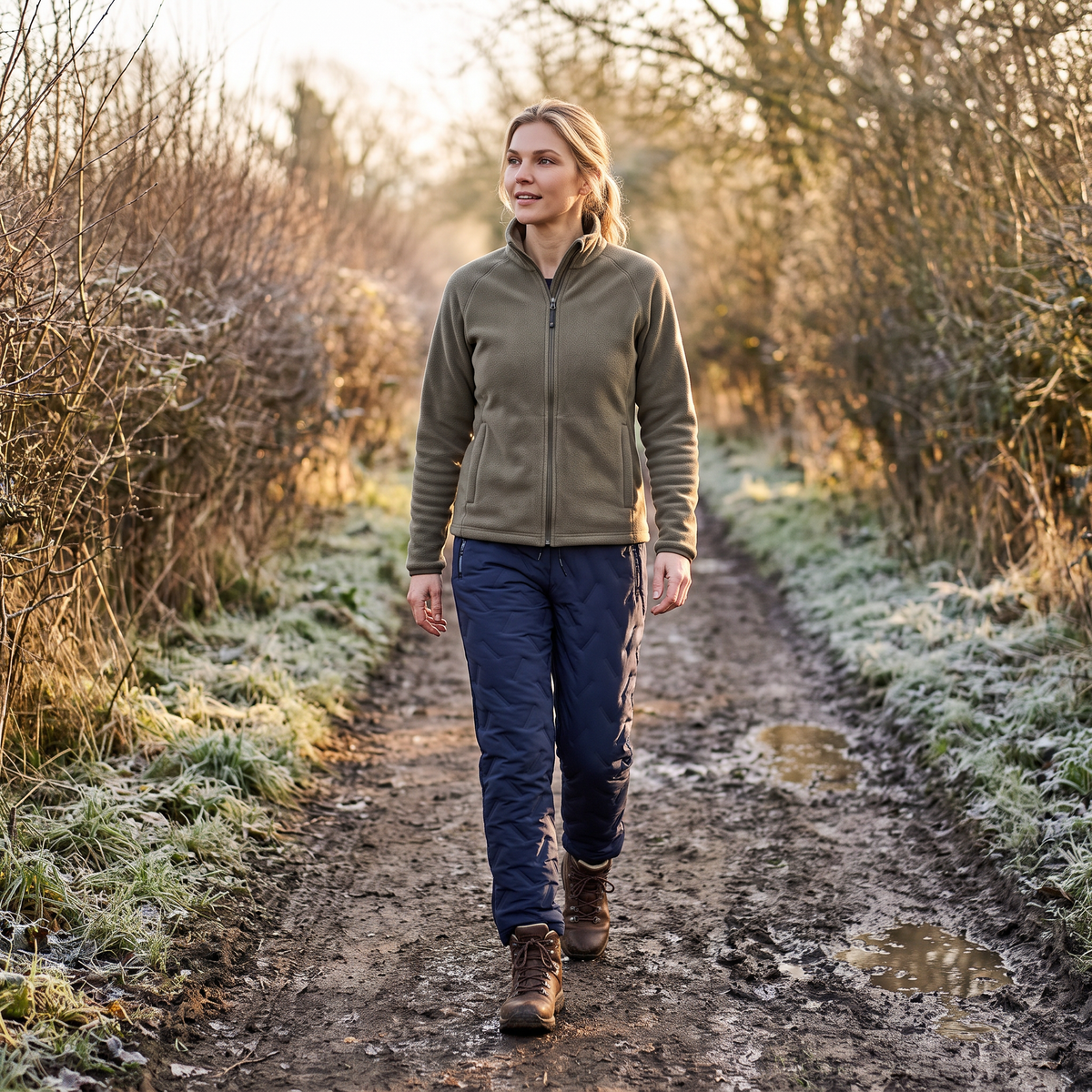 Damen Wanderhose Fleece-gefüttert – Winter-Gehhose