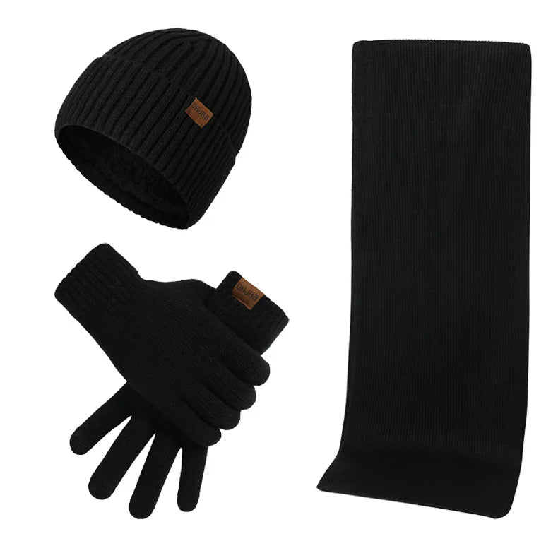Clinbands - Lässiges Winterset mit Mütze, Schal und Handschuhen für Männer