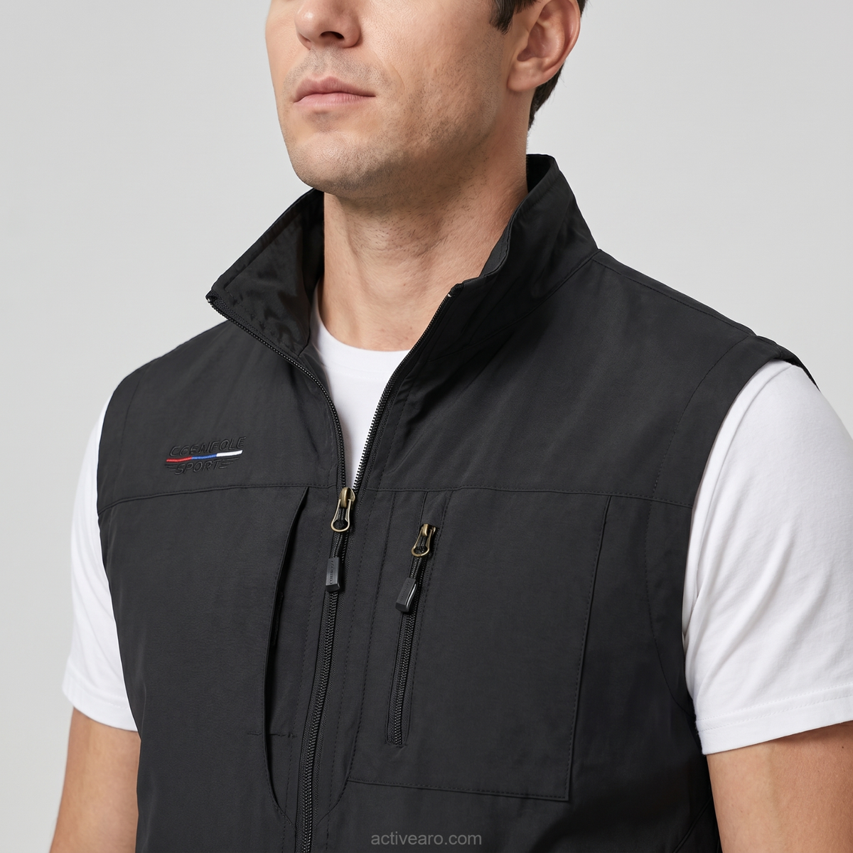 Leichte Multitaschen-Outdoor-Weste – schnelltrocknend, aktiv