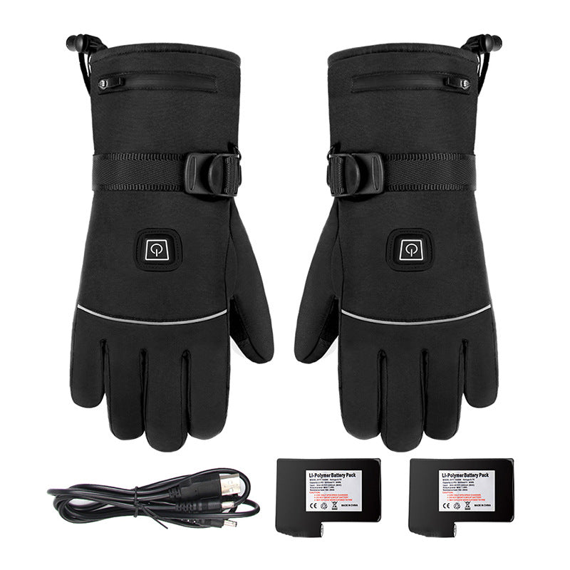 Elektrisch beheizbare Handschuhe – wasserdicht mit Touchscreen-Fingerspitzen
