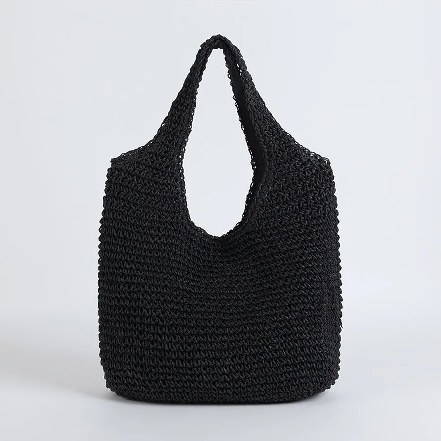 Clinbands | Marlene Elegante Stroh-Strandtasche