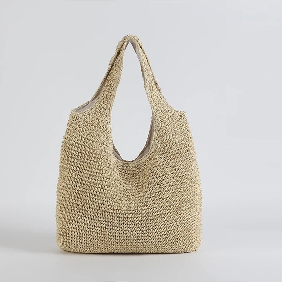 Clinbands | Marlene Elegante Stroh-Strandtasche