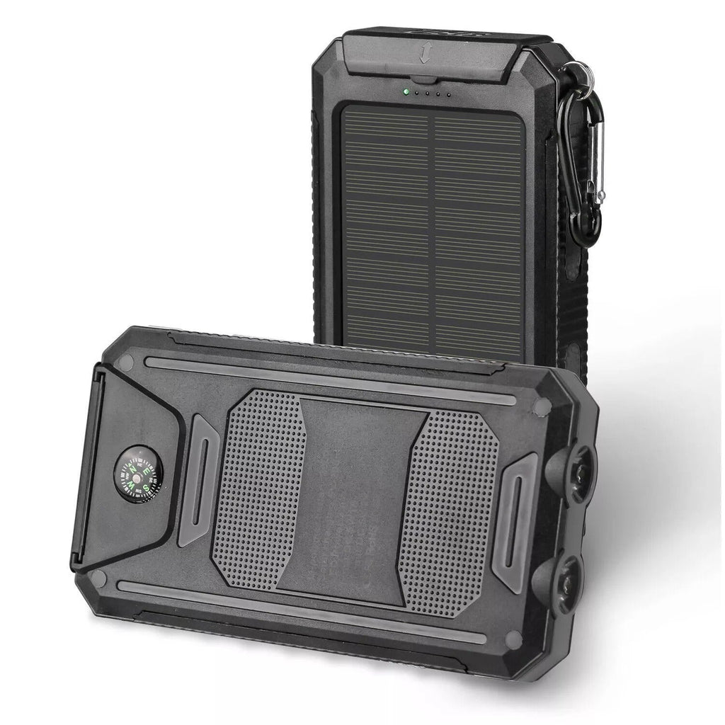 Solar-Powerbank Pro 20.000mAh – mit Doppel-Taschenlampe