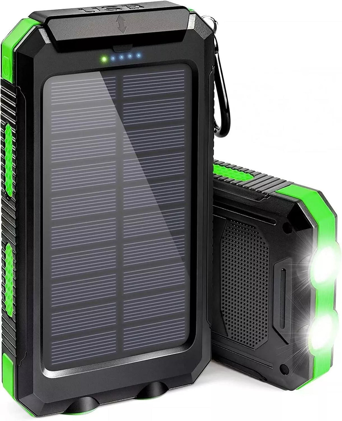 Solar-Powerbank Pro 20.000mAh – mit Doppel-Taschenlampe