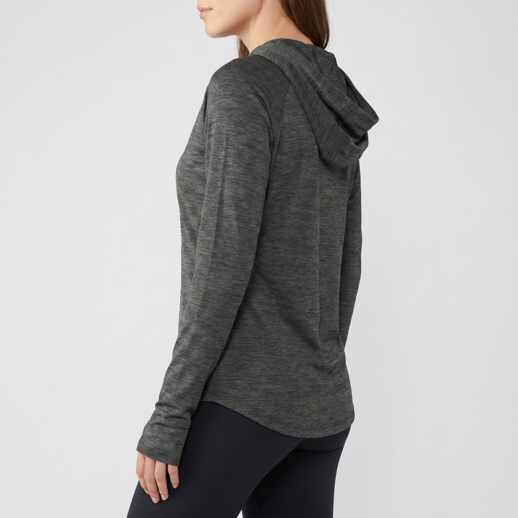 Damen Sonnenhoodie mittelschwer – UPF 50+ UV-Schutzoberteil mit Kapuze