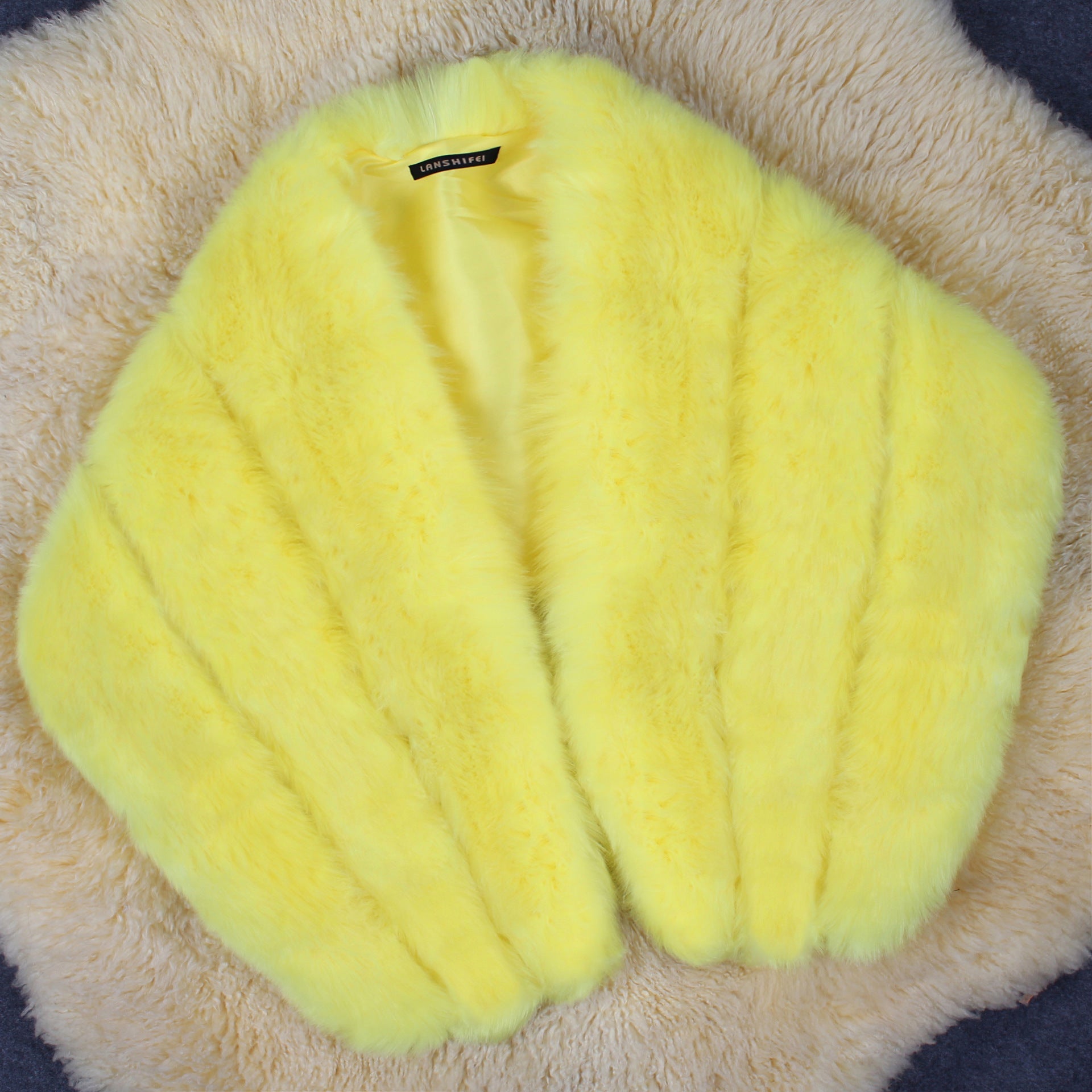 Damen Eleganter Kunstpelz-Cape Clinbands
