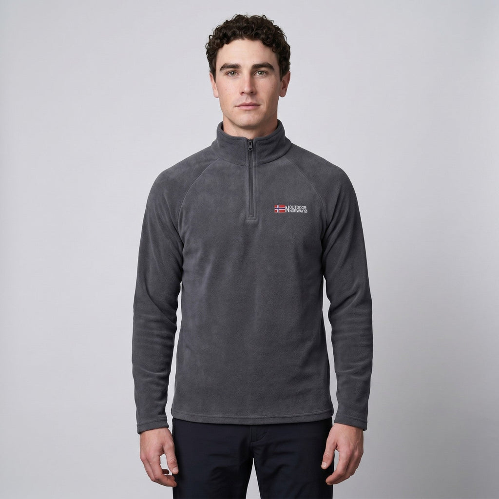 Herren Quarter-Zip Thermo-Fleece – atmungsaktiver Midlayer