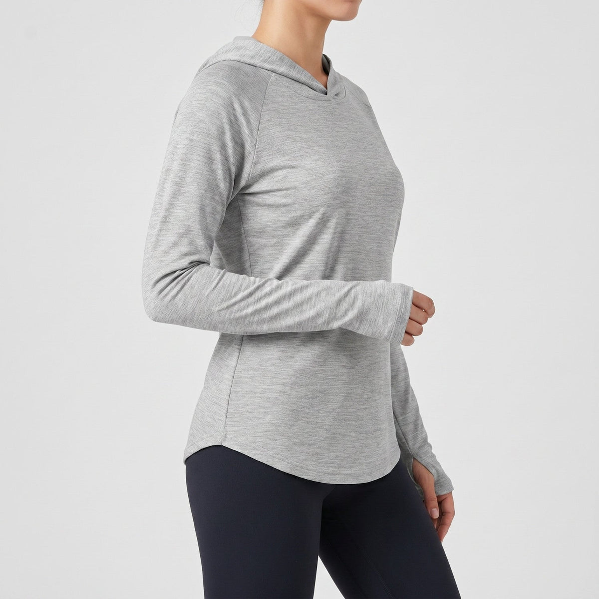 Damen Sonnenhoodie mittelschwer – UPF 50+ UV-Schutzoberteil mit Kapuze