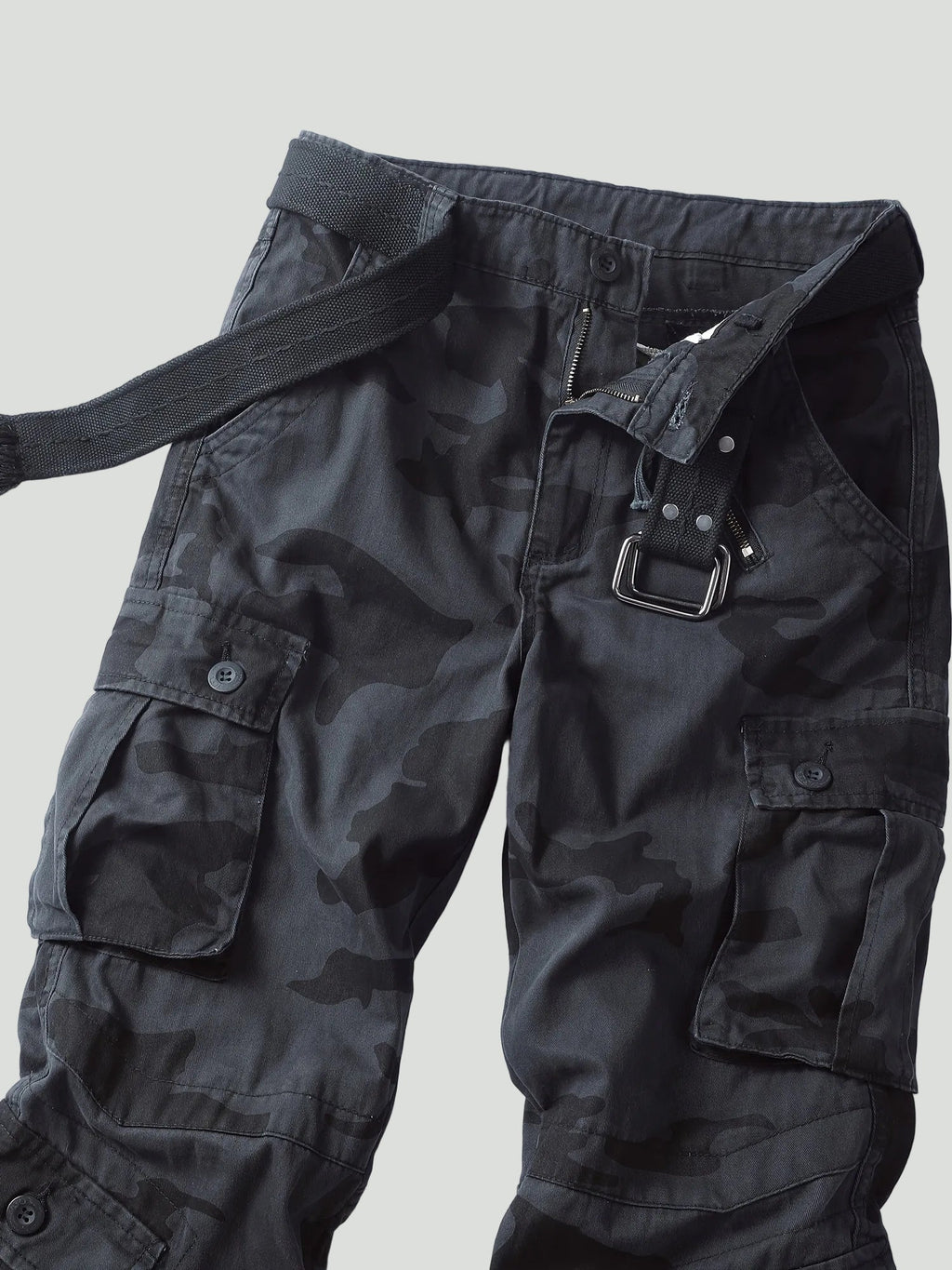 Herren Camouflage-Cargohose – Multitaschen-Utility-Design
