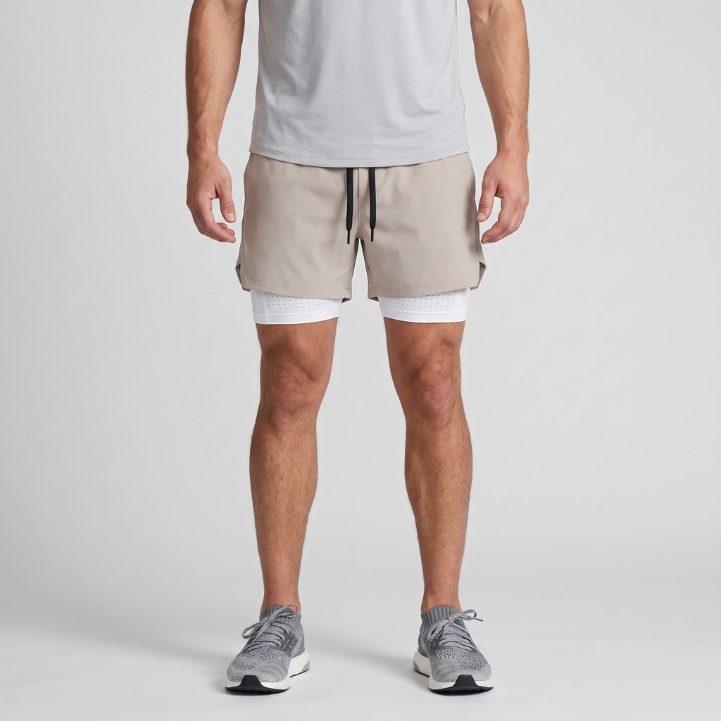 Herren Laufshorts 2-in-1 – mit Innenslip, Handytasche und Reißverschluss