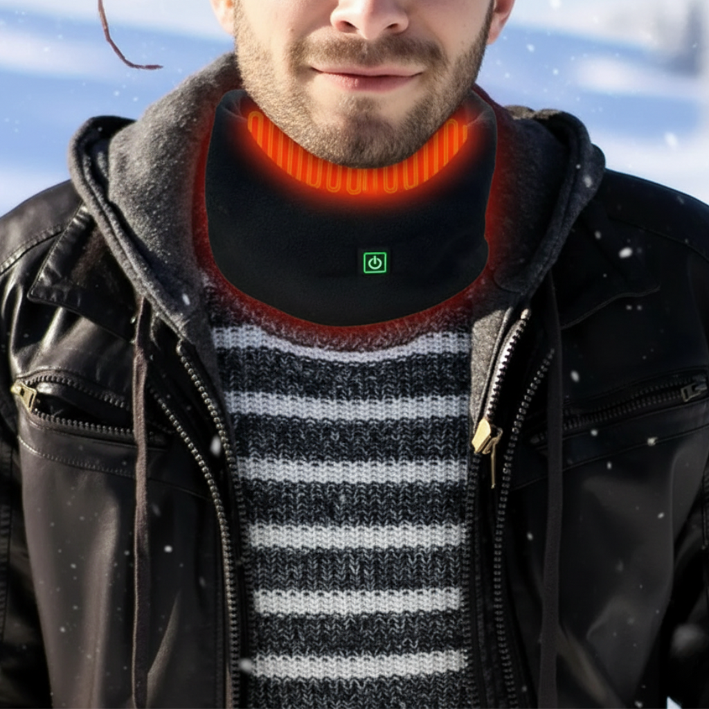 Nackenwärmer Heizschal mit 3 Temperaturstufen & USB-C – PolarHeat Scarf