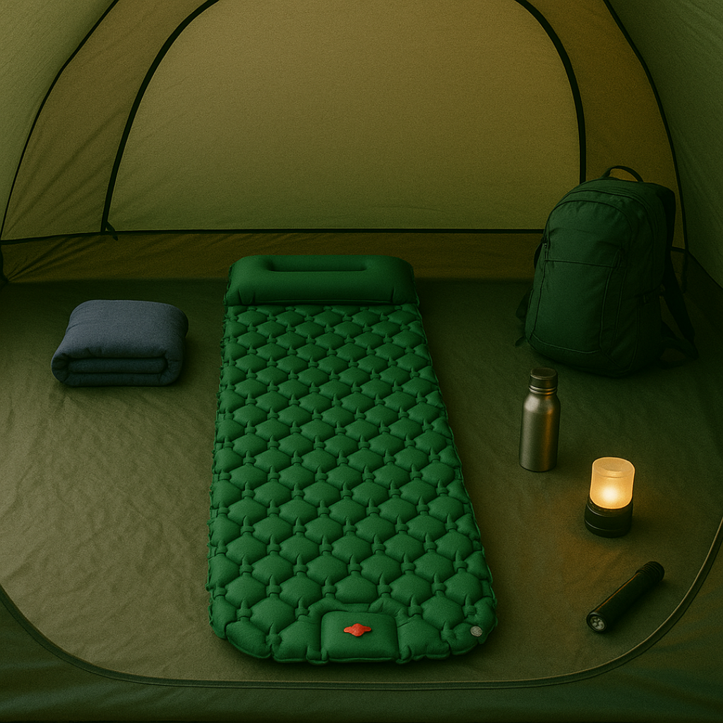 Ultraleichte Outdoor Isomatte mit Fußpumpe – AirNest Trek