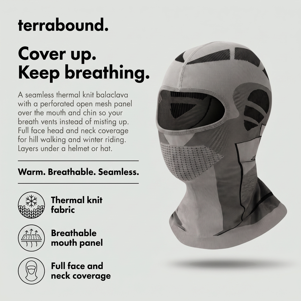 Thermo-Balaclava – atmungsaktives Mundpaneel für Wandern und Radfahren