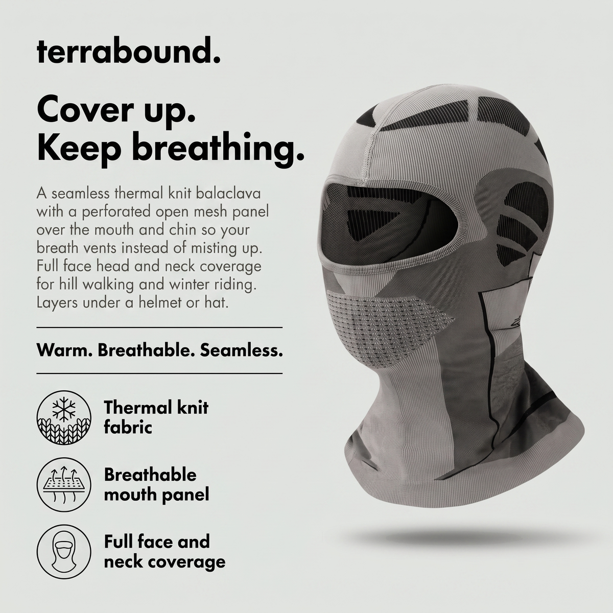 Thermo-Balaclava – atmungsaktives Mundpaneel für Wandern und Radfahren