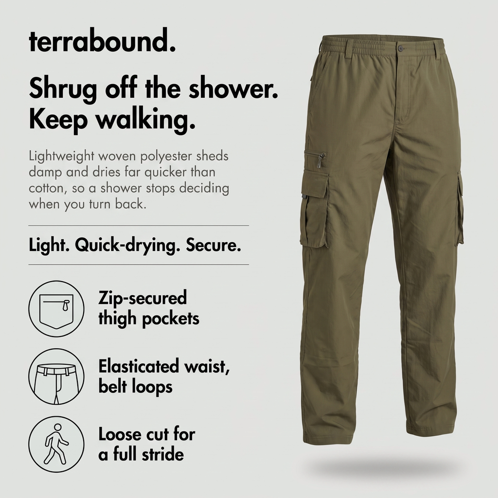 Herren Wanderhose leicht – Cargo, schnelltrocknend
