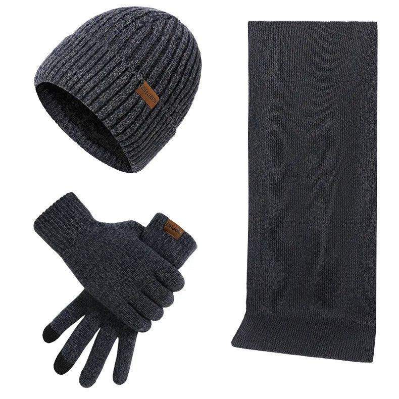 Clinbands - Lässiges Winterset mit Mütze, Schal und Handschuhen für Männer