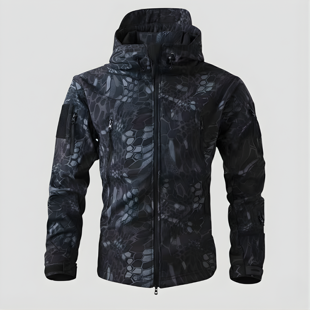 Herren Outdoor-Jacke mit Kapuze – leichte Zip-Schicht für aktiven Einsatz
