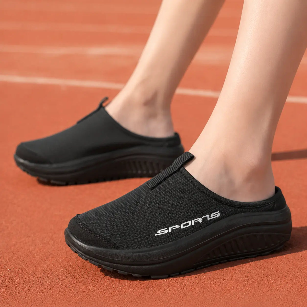 Damen-Komfort-Slip-on-Hausschuhe mit geschlossener Zehenpartie