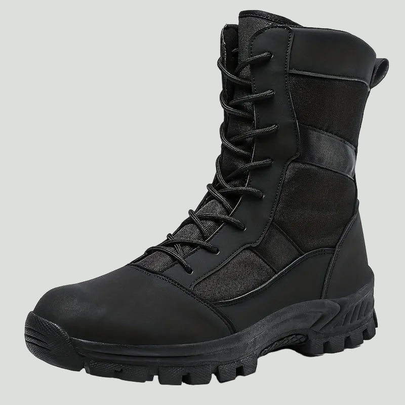 Camouflage High-Top-Wanderstiefel – atmungsaktiv, Schnürung