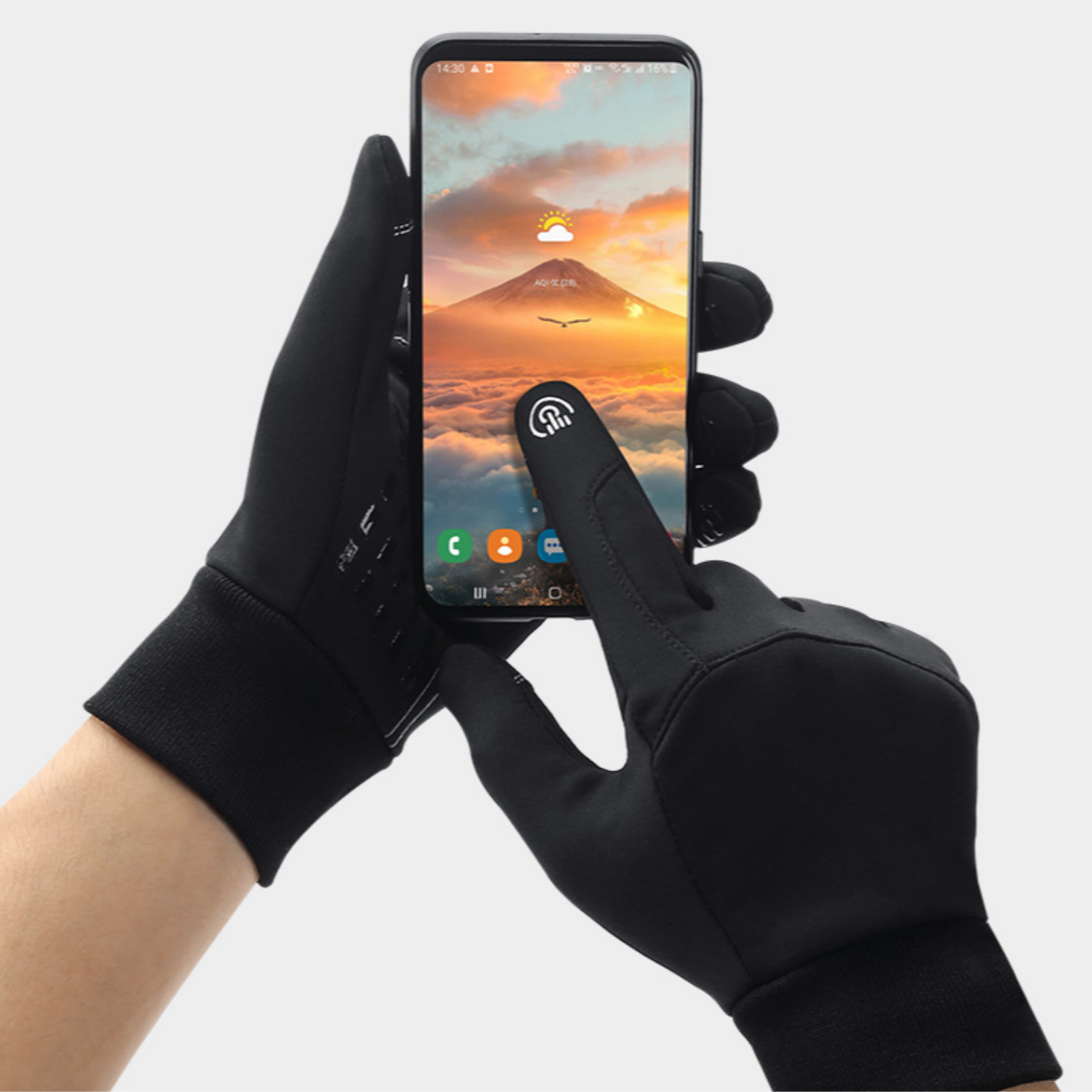 Clinbands - Lässige Winter Wasserfeste Thermische Touch Handschuhe für Männer